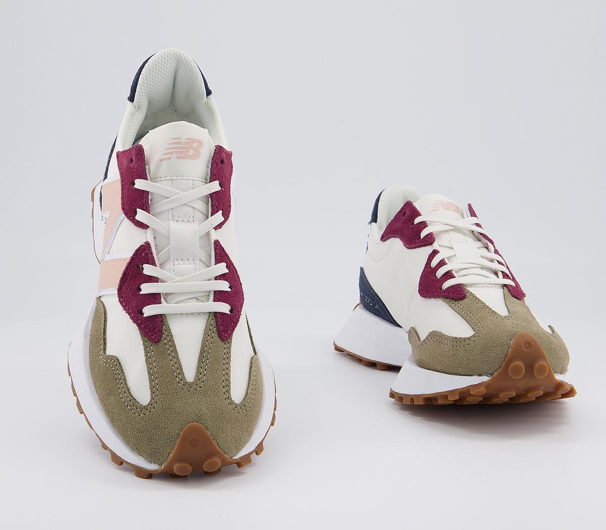 New Balance 327 Trainers New Balance 327 Trainers Covert Green Rose Water Burgundy