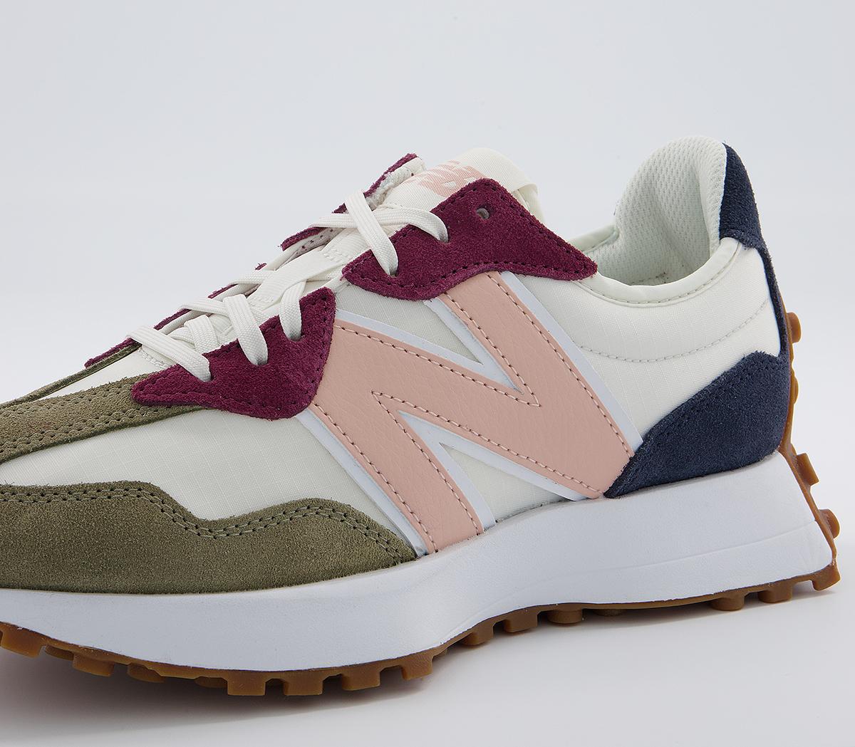New Balance 327 Trainers New Balance 327 Trainers Covert Green Rose Water Burgundy