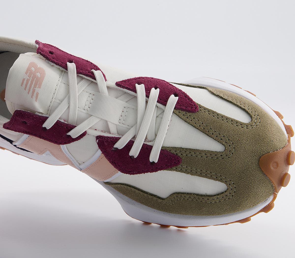 New Balance 327 Trainers New Balance 327 Trainers Covert Green Rose Water Burgundy