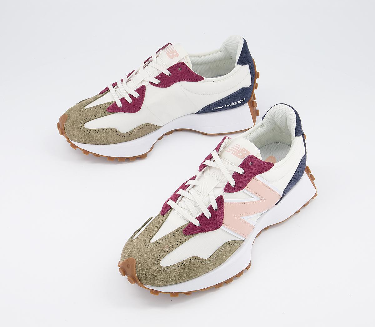New Balance 327 Trainers New Balance 327 Trainers Covert Green Rose Water Burgundy
