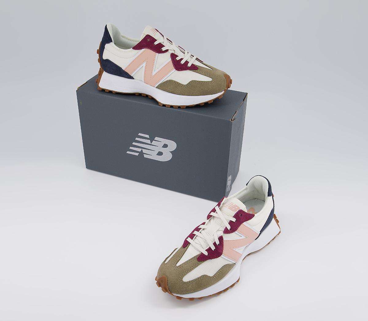 New Balance 327 Trainers New Balance 327 Trainers Covert Green Rose Water Burgundy