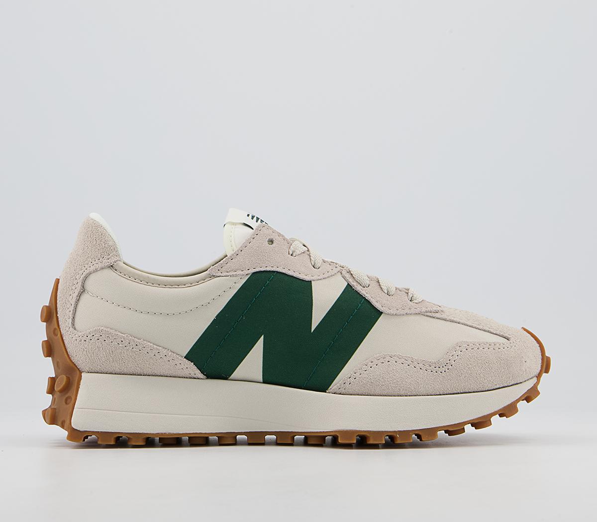 Natural New Balance Suede 327 in Beige/Green/White Womens Mens Shoes Mens Trainers Low-top trainers 