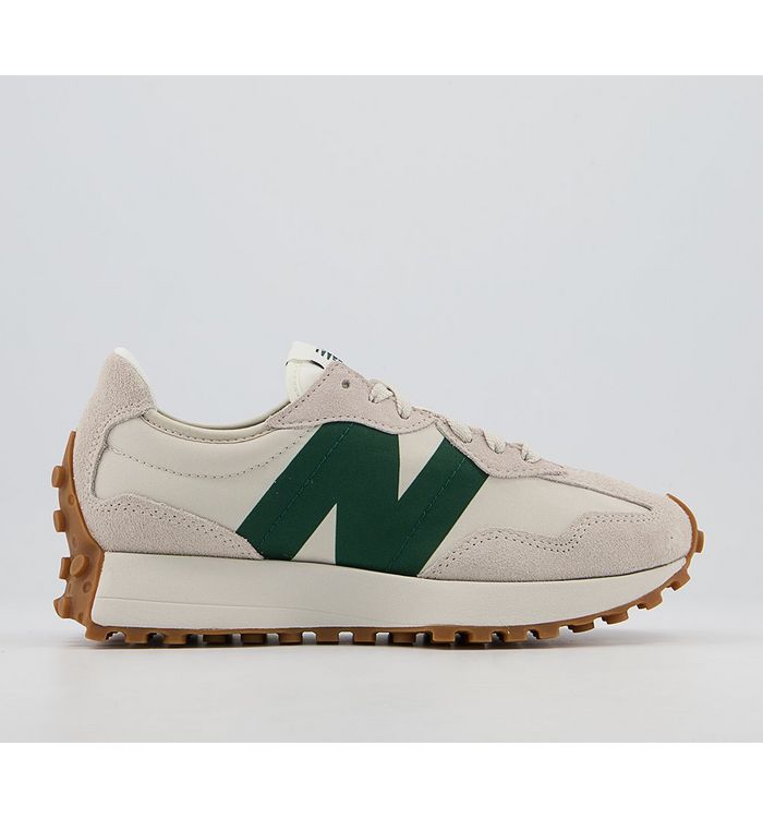 New Balance 327 Trainers Natural Green Rubber