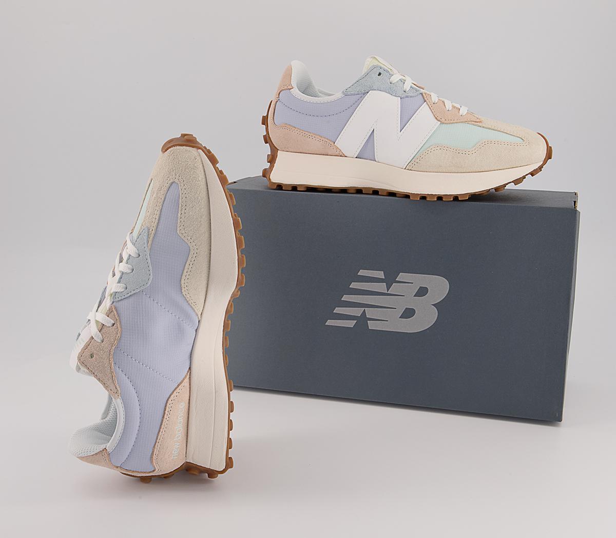 New Balance 327 Trainers New Balance 327 Trainers Mint Lilac Beige White Gum