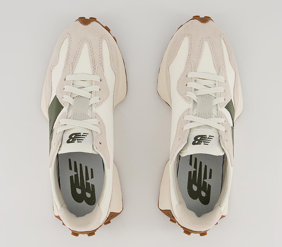 New Balance 327 Trainers Moonbeam Seasalt Oak Leaf Green Women's Trainers