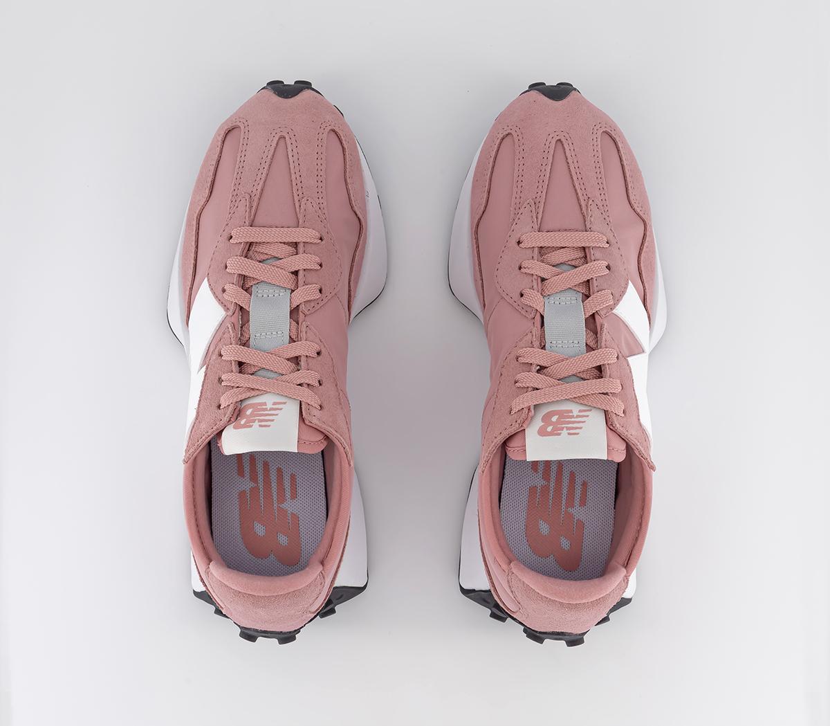 New Balance327 Trainers Hazy Rose White  Black