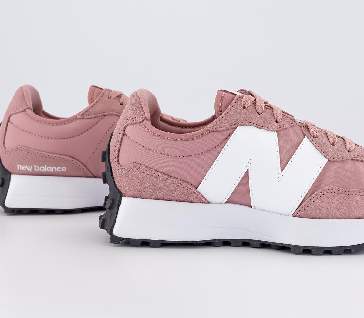 New Balance327 Trainers Hazy Rose White  Black
