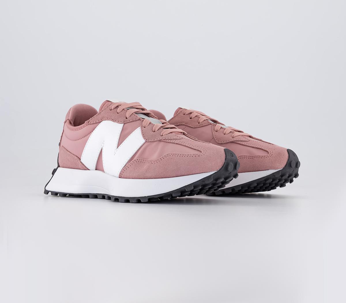 New Balance327 Trainers Hazy Rose White  Black