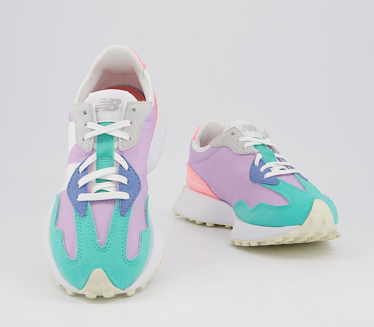 New Balance 327 Trainers New Balance 327 Trainers Purple Pink Turquoise