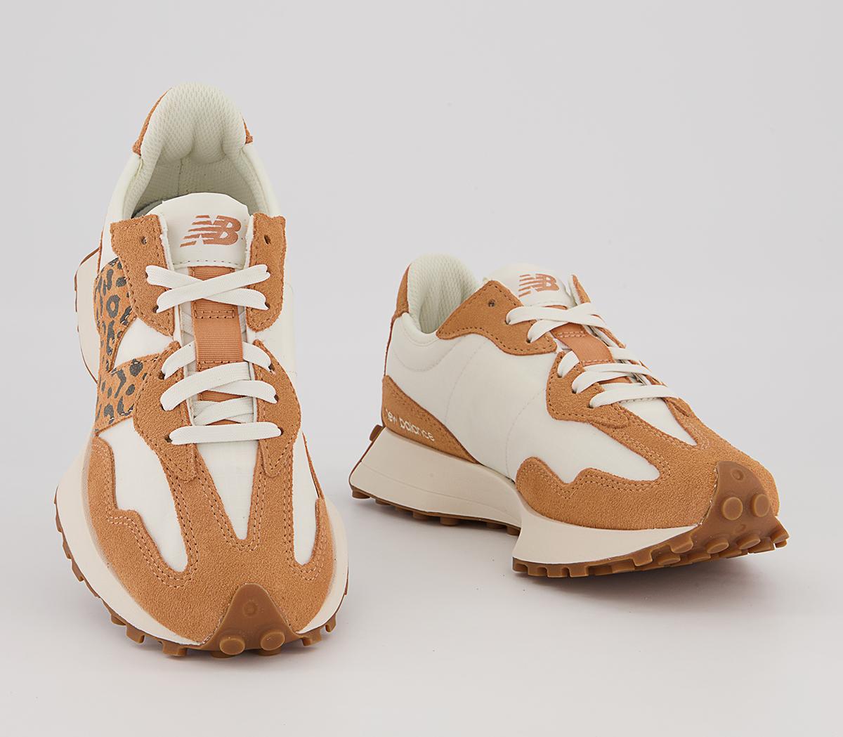 327 trainers sweet caramel rose leopard white gum