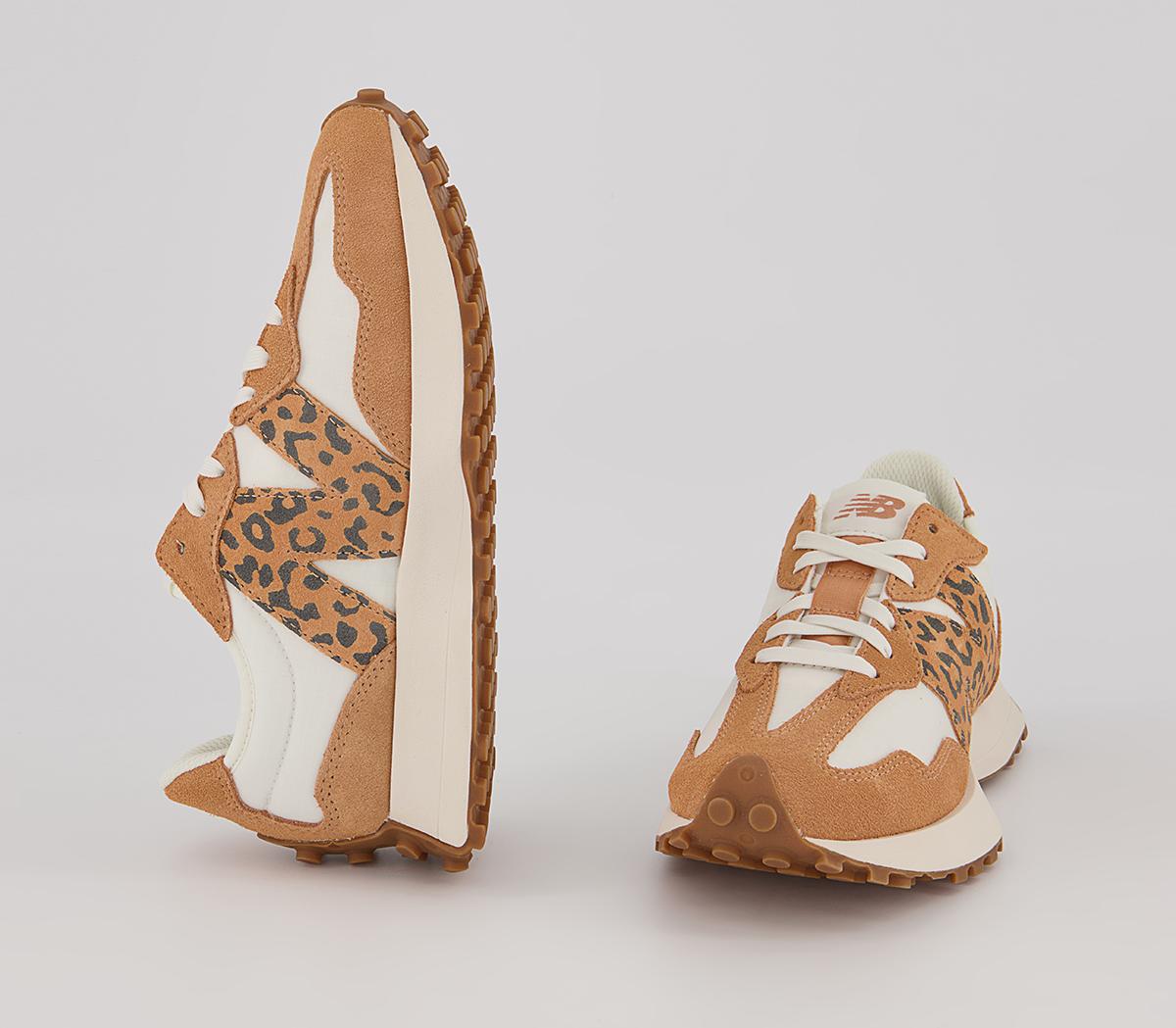 New Balance 327 Trainers New Balance 327 Trainers Sweet Caramel Rose Leopard White Gum