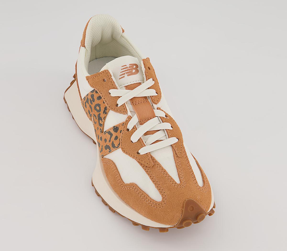 New Balance 327 Trainers New Balance 327 Trainers Sweet Caramel Rose Leopard White Gum
