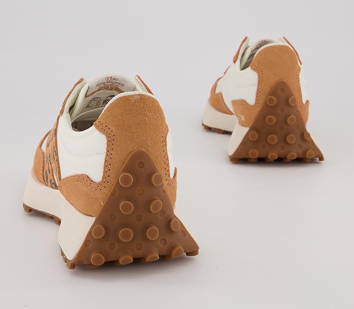 New Balance 327 Trainers New Balance 327 Trainers Sweet Caramel Rose Leopard White Gum