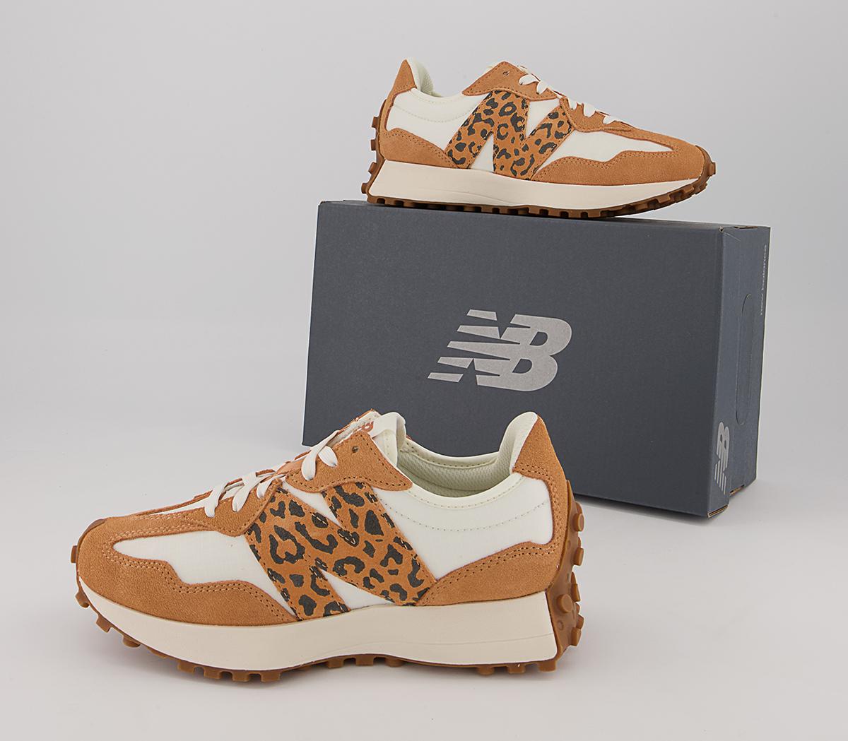 327 trainers sweet caramel rose leopard white gum