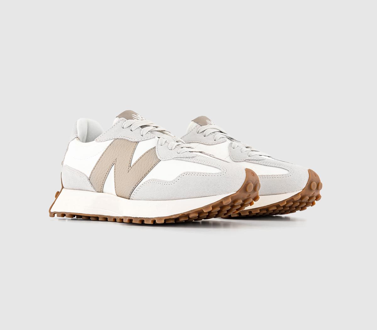 New Balance 327 Trainers Driftwood Offwhite Grey Sand Unisex Sports