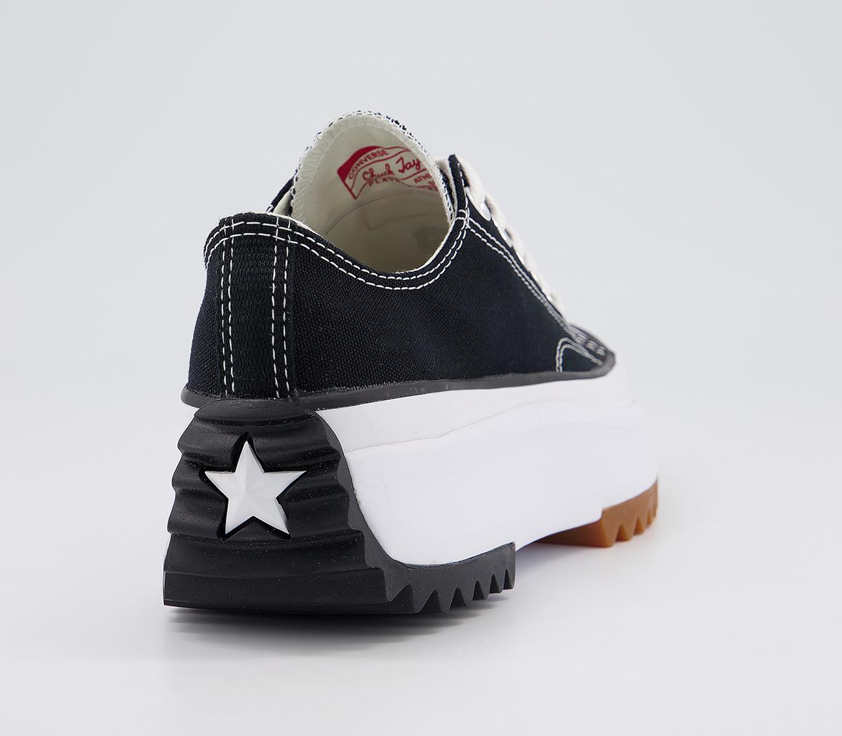 Converse Run Star Hike Ox Platform Trainers Converse Run Star Hike Ox Platform Trainers Black White