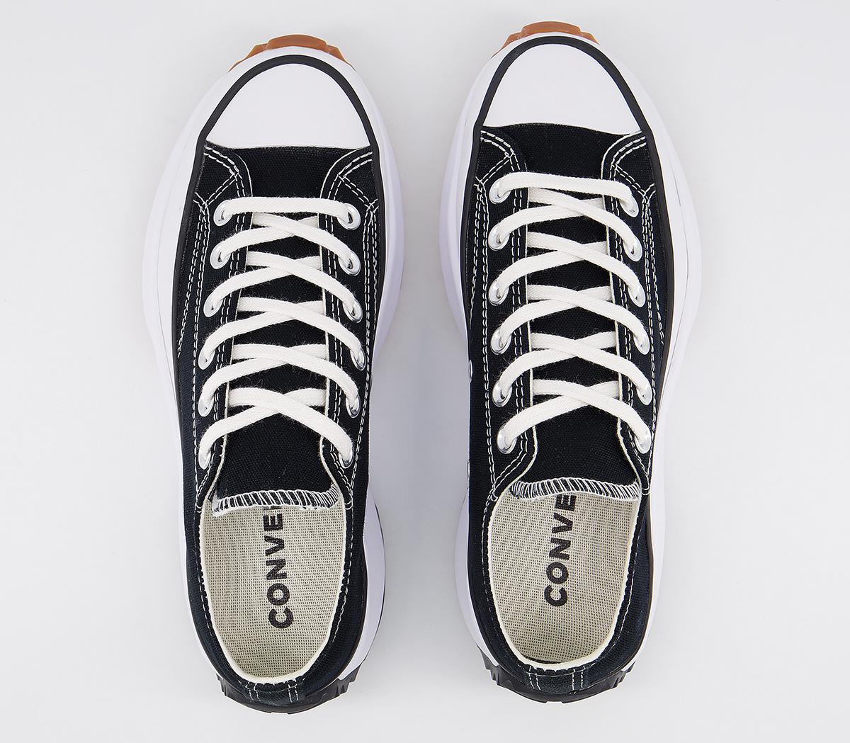 Converse Run Star Hike Ox Platform Trainers Converse Run Star Hike Ox Platform Trainers Black White