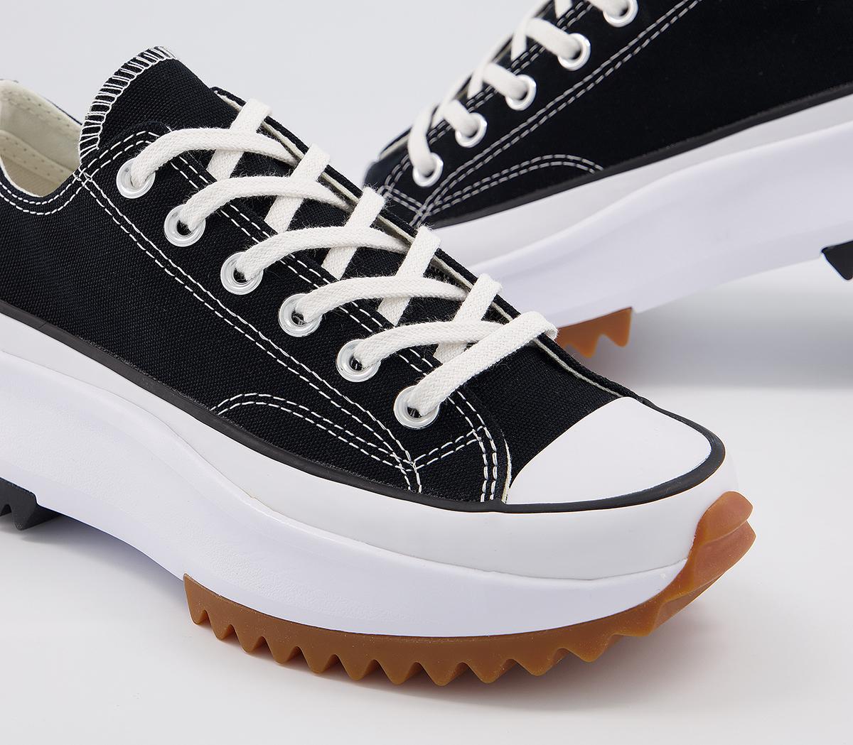 Converse Run Star Hike Ox Platform Trainers Converse Run Star Hike Ox Platform Trainers Black White
