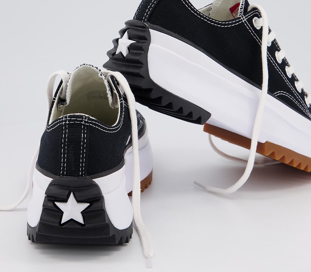 Converse Run Star Hike Ox Platform Trainers Converse Run Star Hike Ox Platform Trainers Black White
