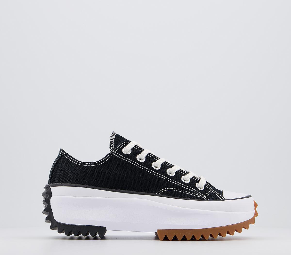 Converse Run Star Hike Ox Platform Trainers Converse Run Star Hike Ox Platform Trainers Black White
