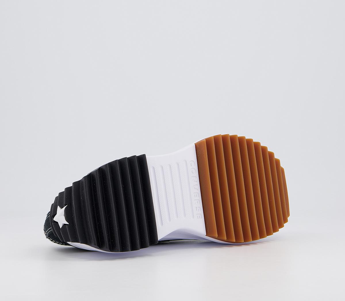 Converse Run Star Hike Ox Platform Trainers Converse Run Star Hike Ox Platform Trainers Black White