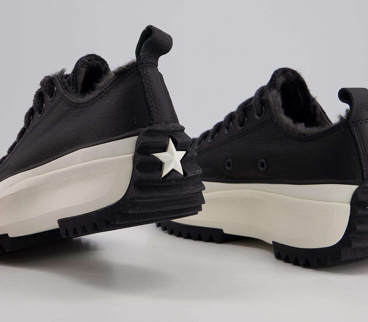Converse Runstar Hike Ox Trainers Leather Black Egret Unisex Sports