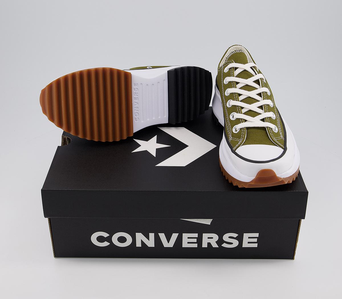 ConverseRun Star Hike Ox TrainersDark Moss White Gum