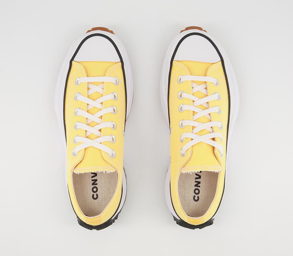 Converse Run Star Hike Ox Platform Trainers Converse Run Star Hike Ox Platform Trainers Citron Pulse White Black