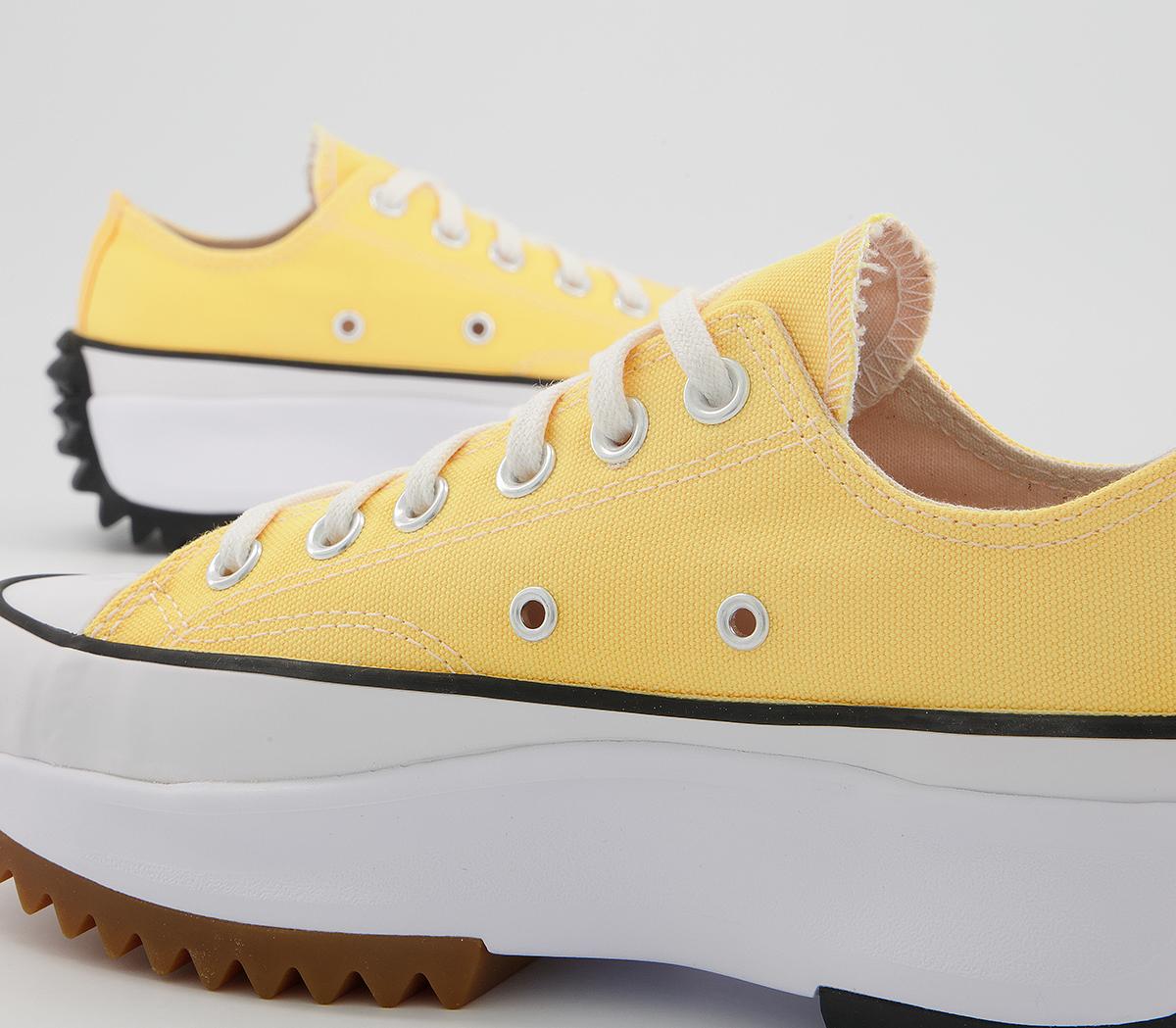 Converse Run Star Hike Ox Platform Trainers Converse Run Star Hike Ox Platform Trainers Citron Pulse White Black