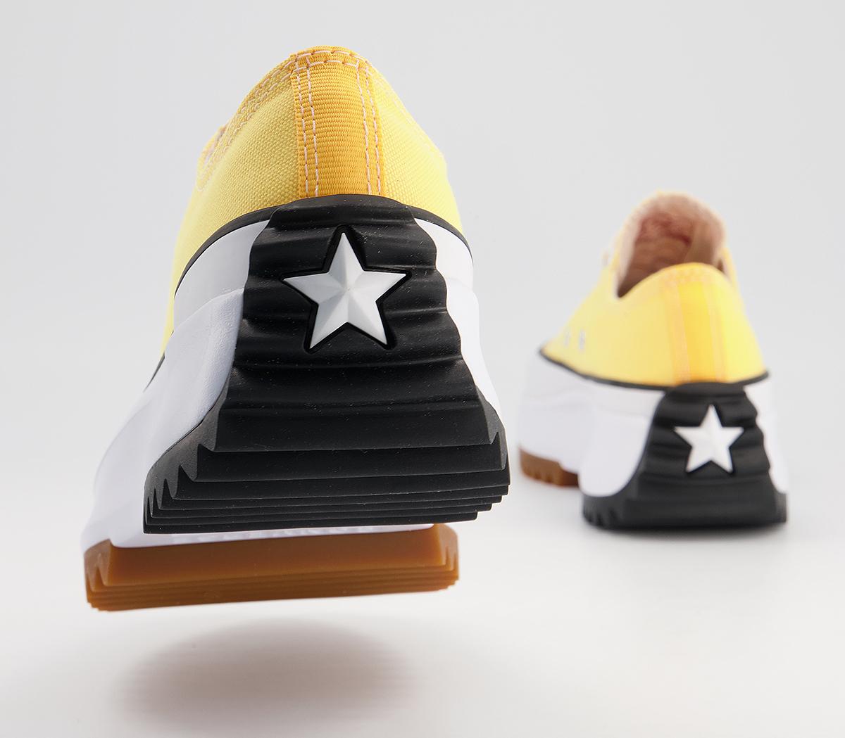 Converse Run Star Hike Ox Platform Trainers Converse Run Star Hike Ox Platform Trainers Citron Pulse White Black