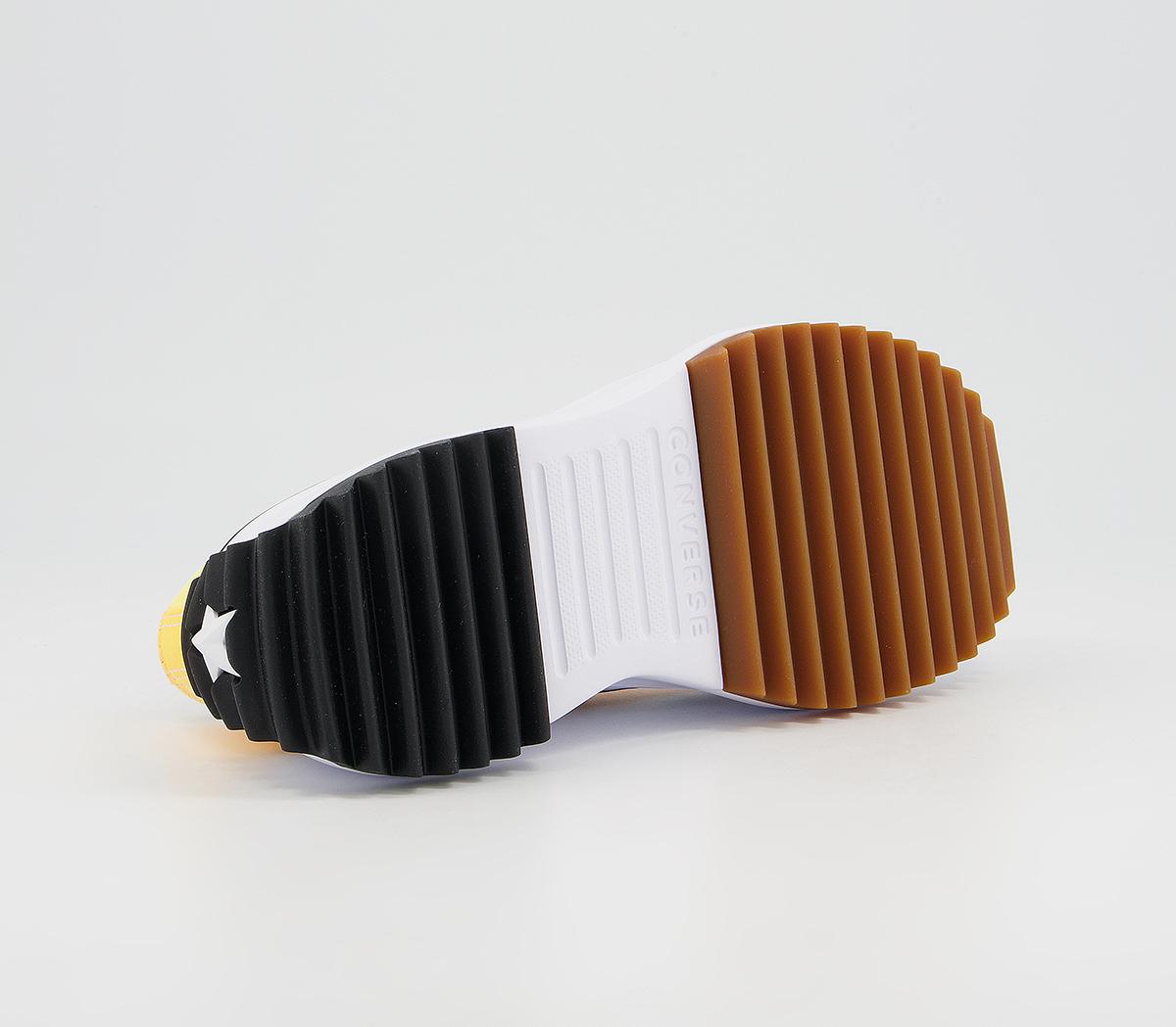 Converse Run Star Hike Ox Platform Trainers Converse Run Star Hike Ox Platform Trainers Citron Pulse White Black