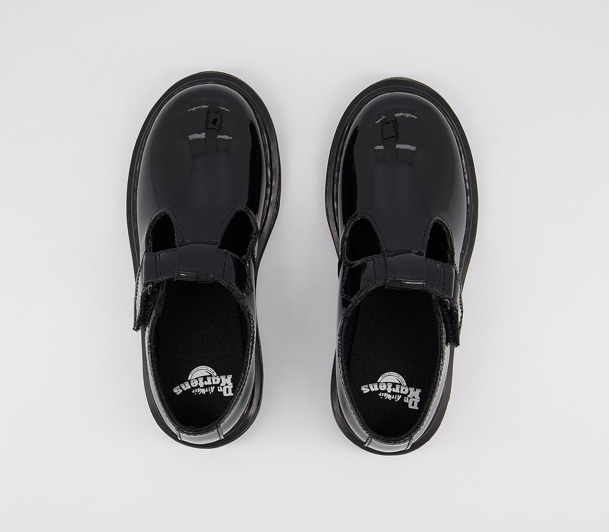 Dr. MartensAilis Velcro T Bar JnrBlack Patent Leather