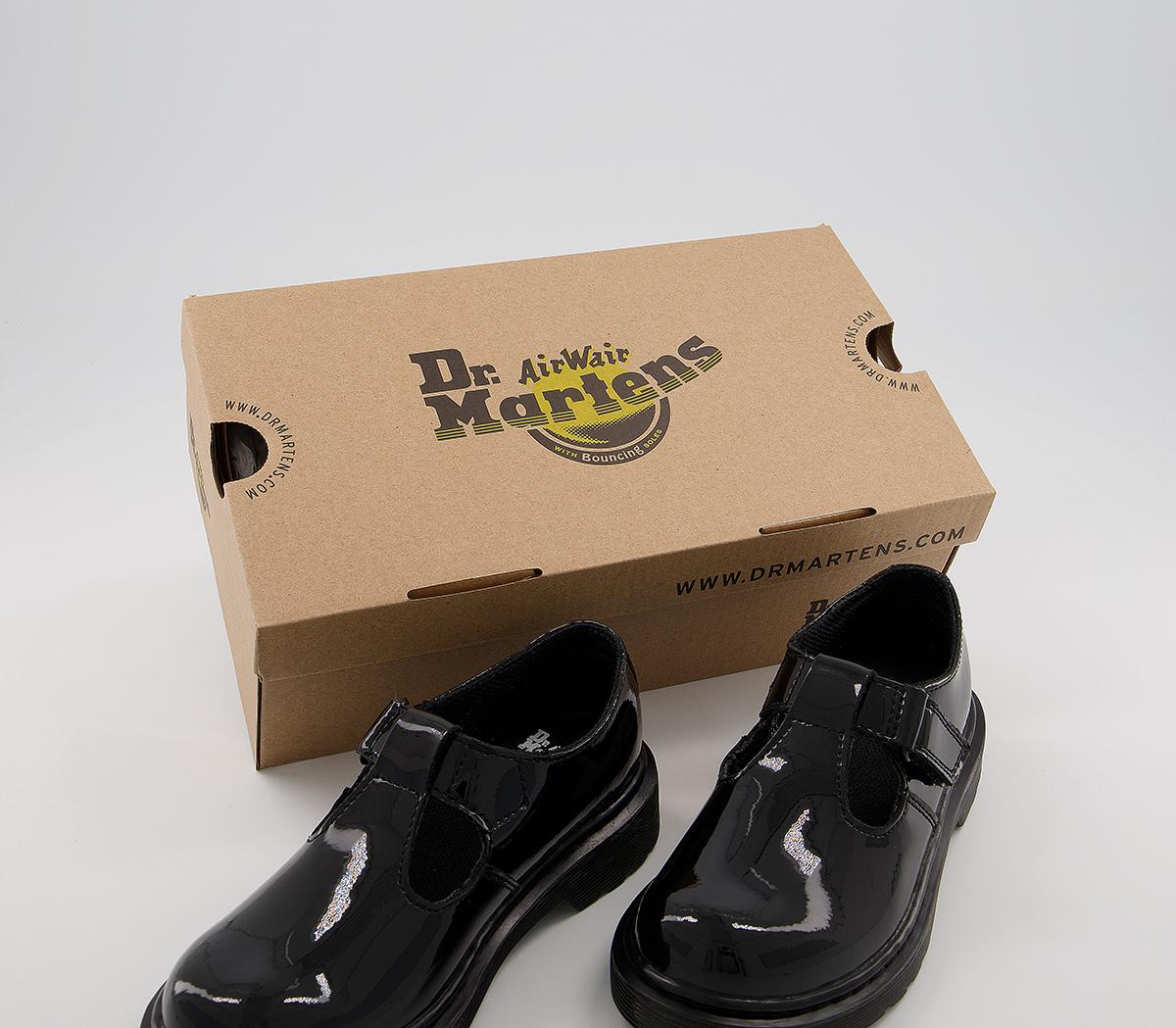 Dr. MartensAilis Velcro T Bar JnrBlack Patent Leather