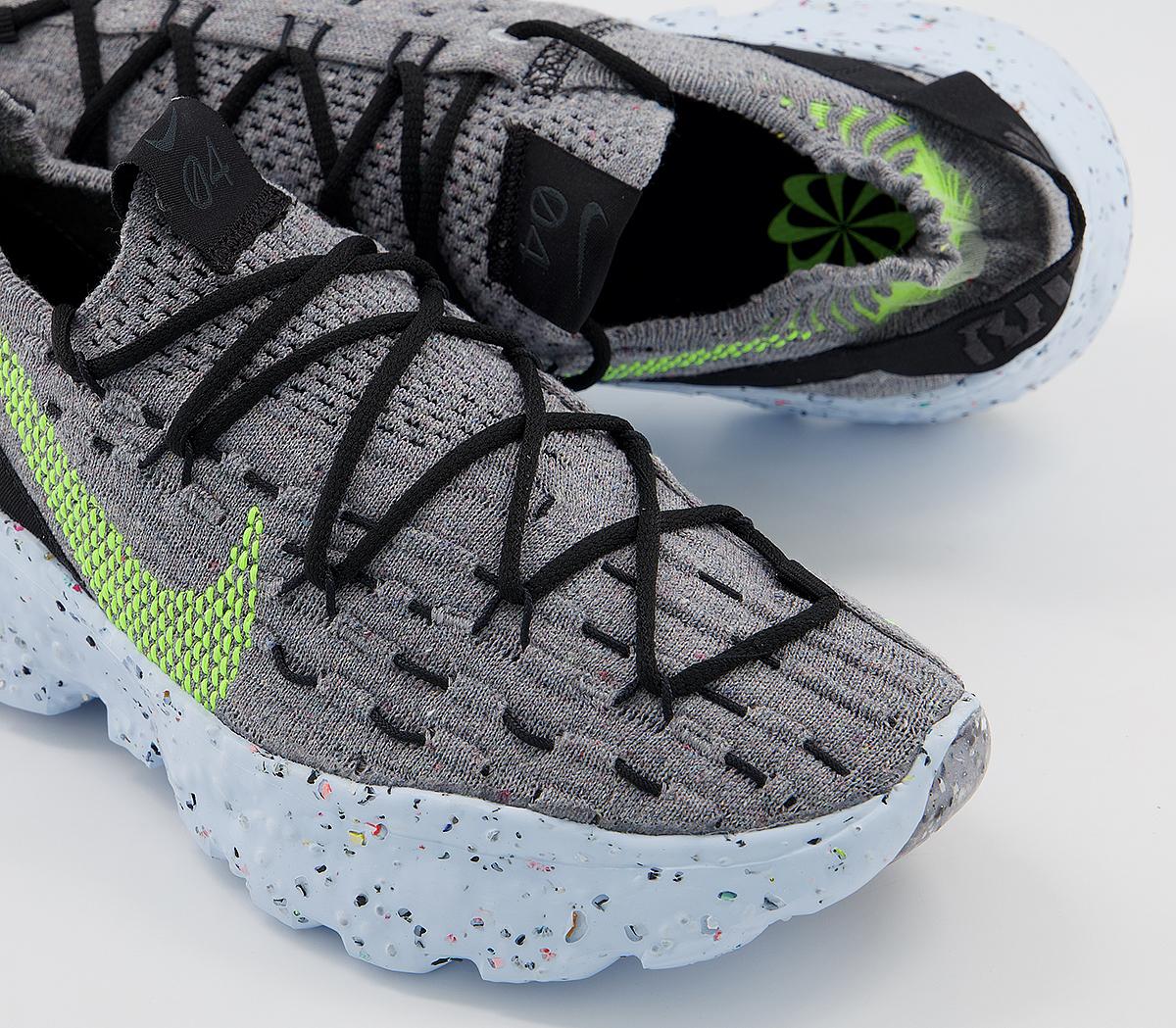 NikeSpace Hippie 4Grey Volt Black Dark Smoke Grey White