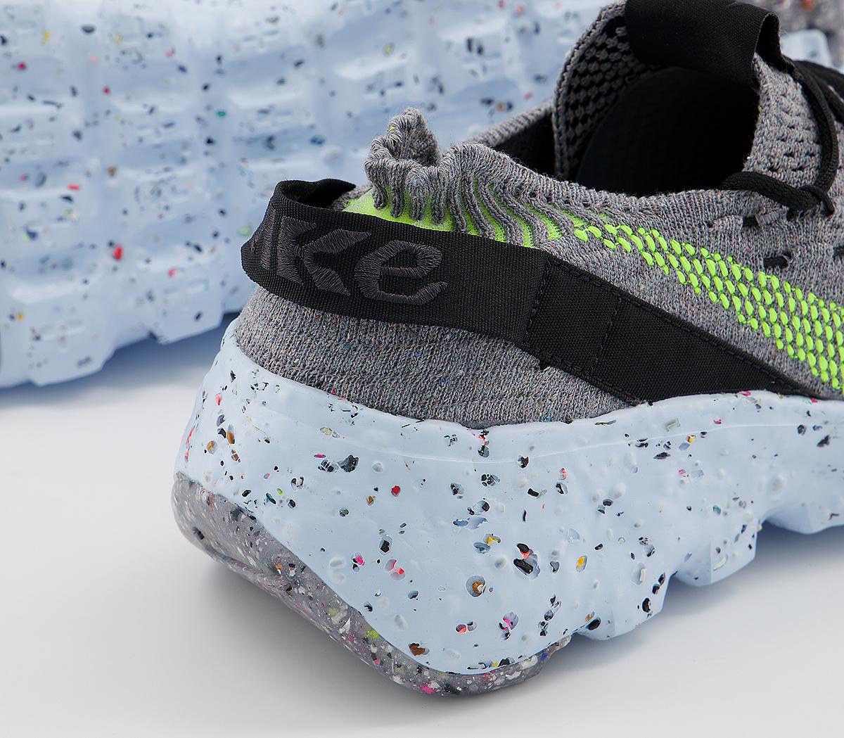 NikeSpace Hippie 4Grey Volt Black Dark Smoke Grey White