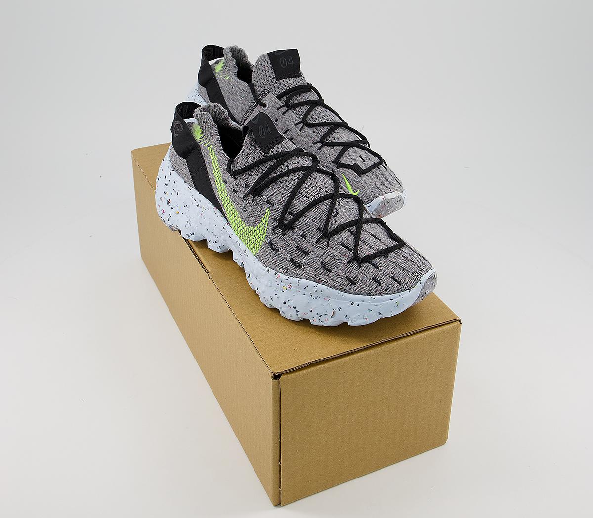 NikeSpace Hippie 4Grey Volt Black Dark Smoke Grey White
