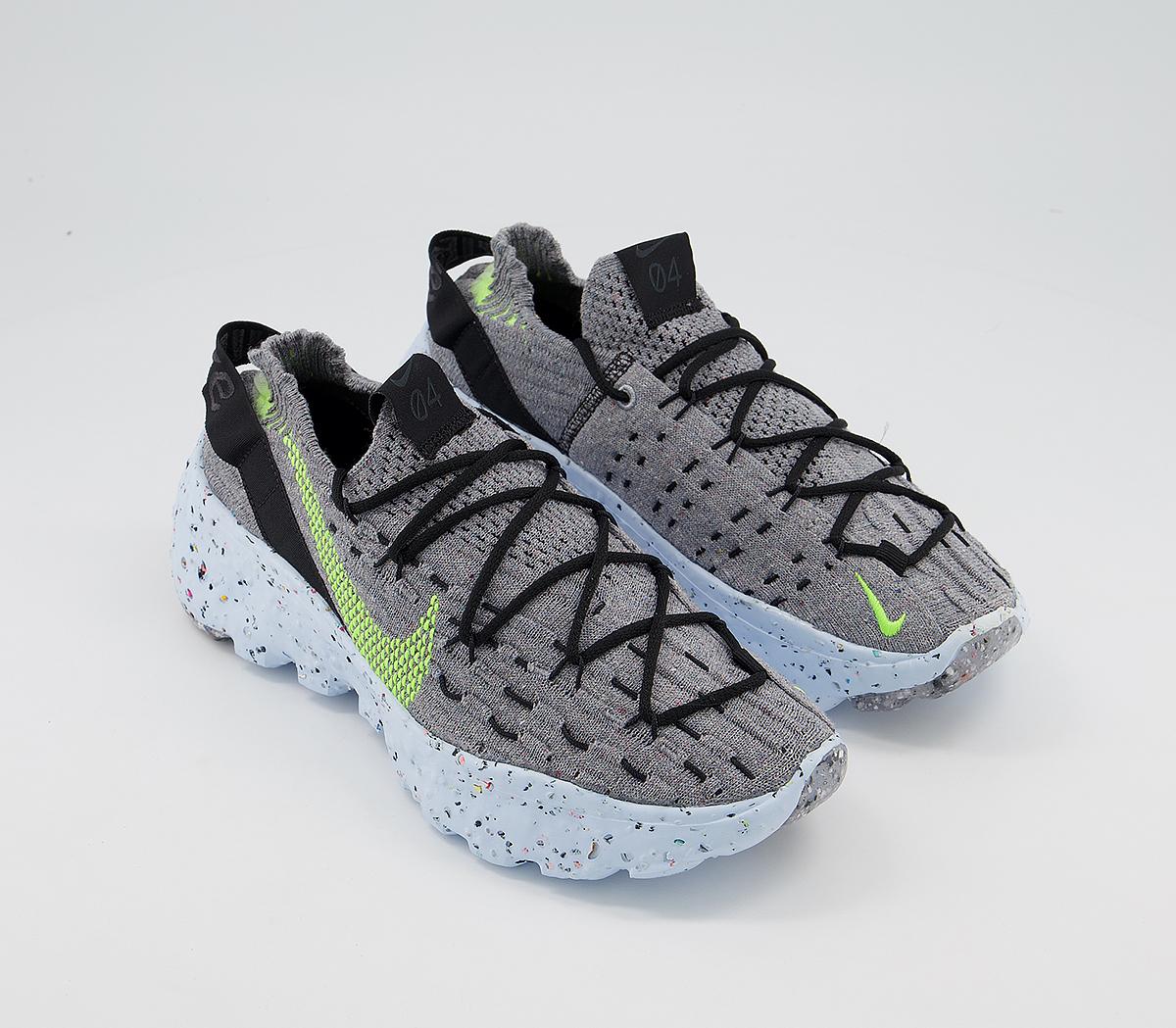 NikeSpace Hippie 4Grey Volt Black Dark Smoke Grey White