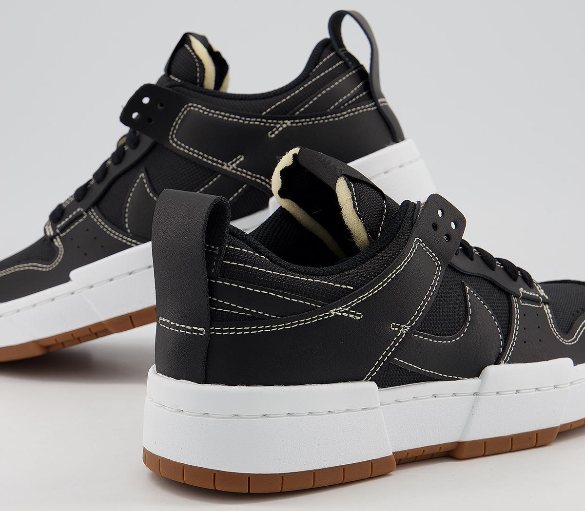 NikeDunk Low Disrupt TrainersBlack Black Fossil Gum Med Brown