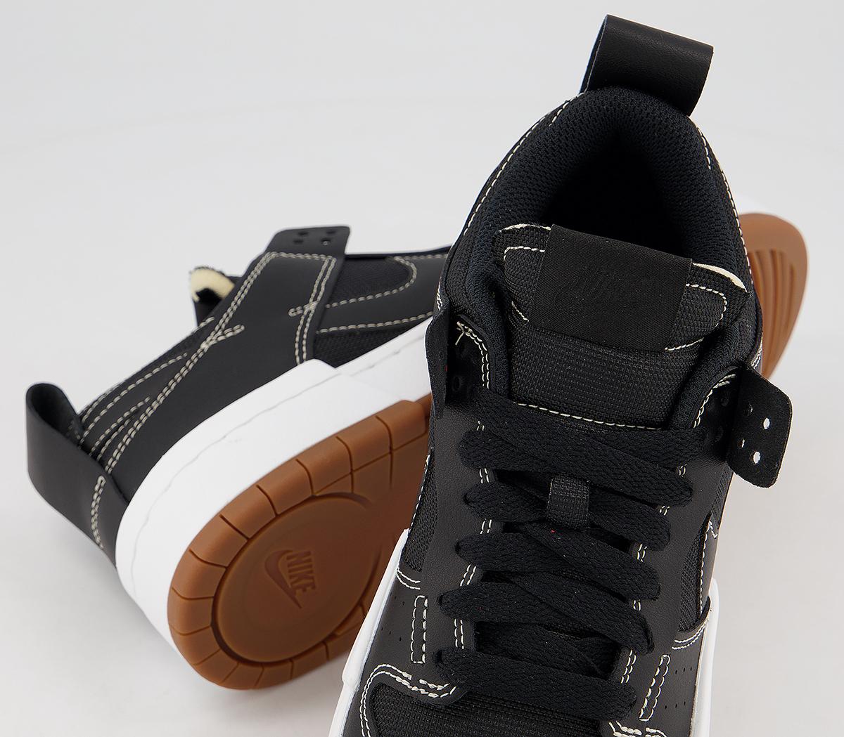 NikeDunk Low Disrupt TrainersBlack Black Fossil Gum Med Brown