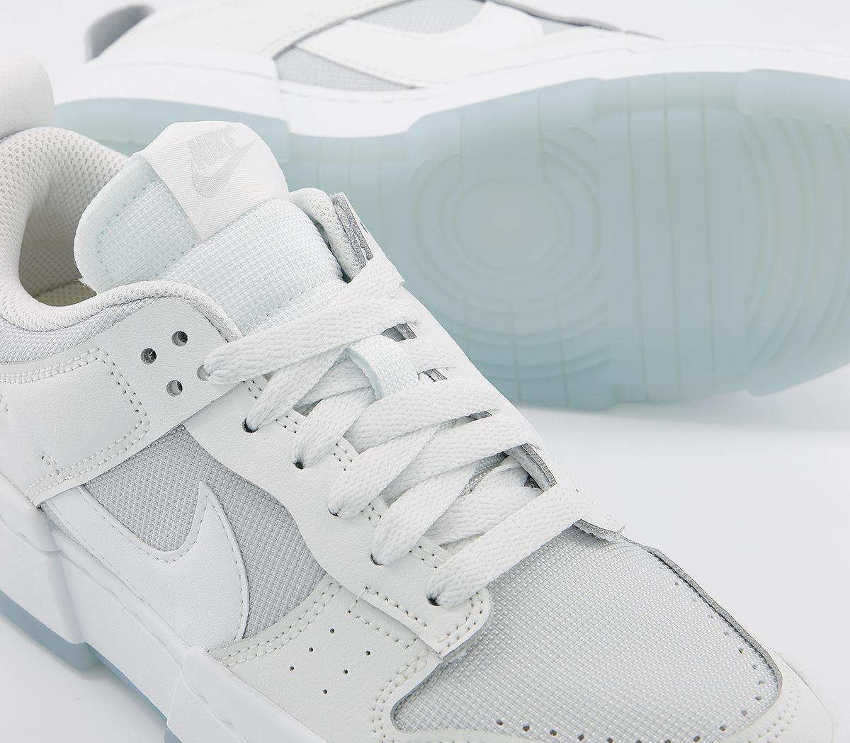 Nike Dunk Low Disrupt Trainers Nike Dunk Low Disrupt Trainers Photon Dust White White Armory Blue