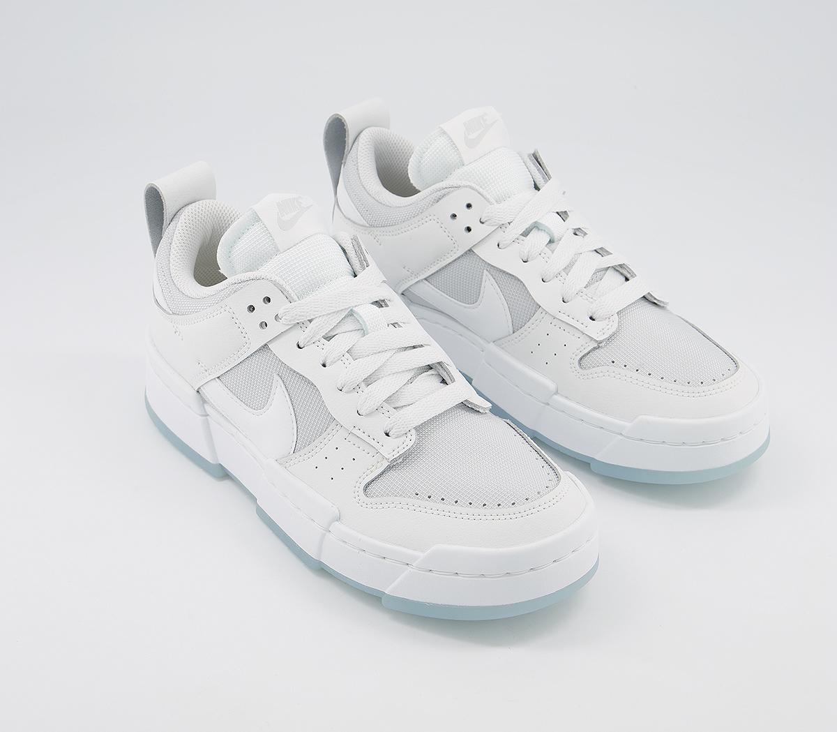 Nike Dunk Low Disrupt Trainers Nike Dunk Low Disrupt Trainers Photon Dust White White Armory Blue