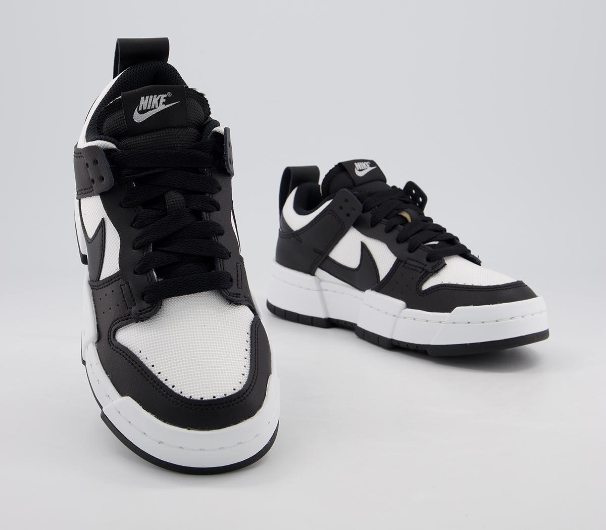 dunk disrupt black white