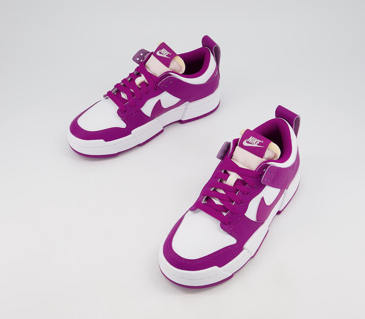 Nike Dunk Low Disrupt Trainers White Red Plum - Women's Trainers