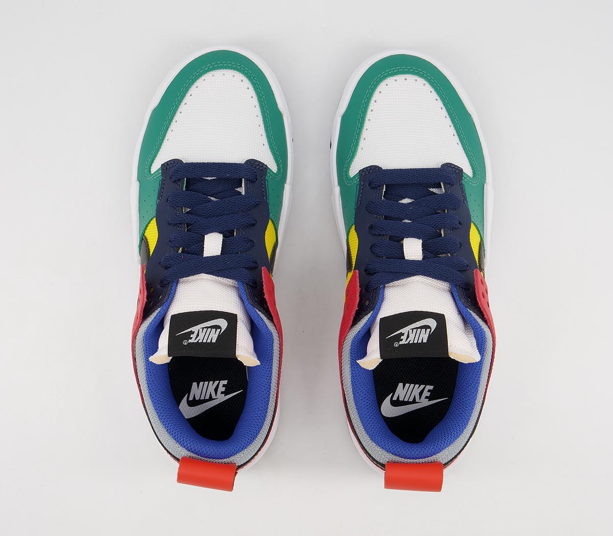 Nike Dunk Low Disrupt Trainers Nike Dunk Low Disrupt Trainers Wolf Grey Black Tour Yellow Univ Red Midnight Navy