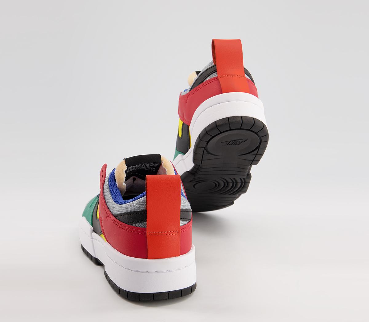 Nike Dunk Low Disrupt Trainers Nike Dunk Low Disrupt Trainers Wolf Grey Black Tour Yellow Univ Red Midnight Navy