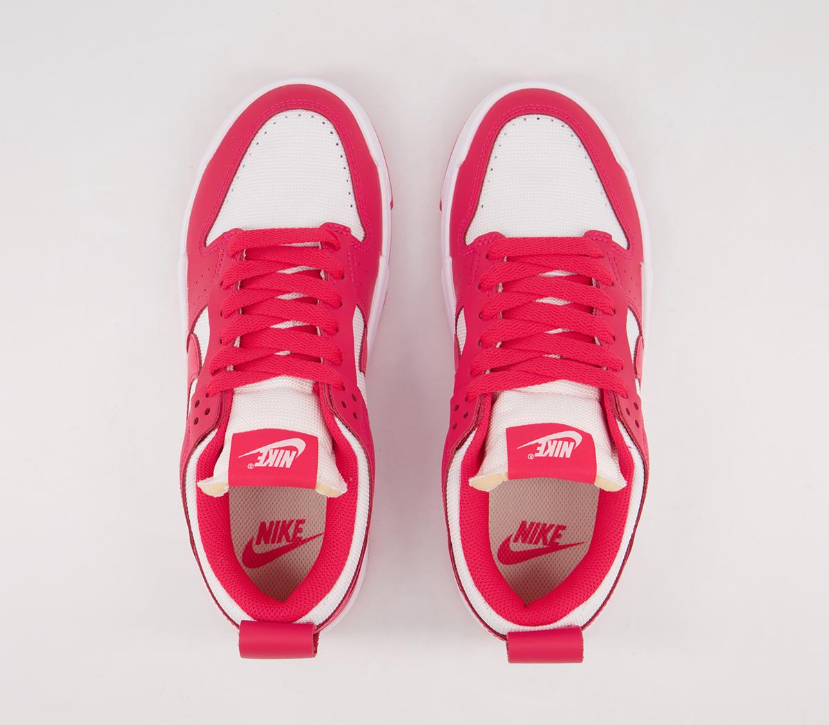 Nike Nike Dunk Low Disrupt Trainers Siren Red White - Unisex Sports