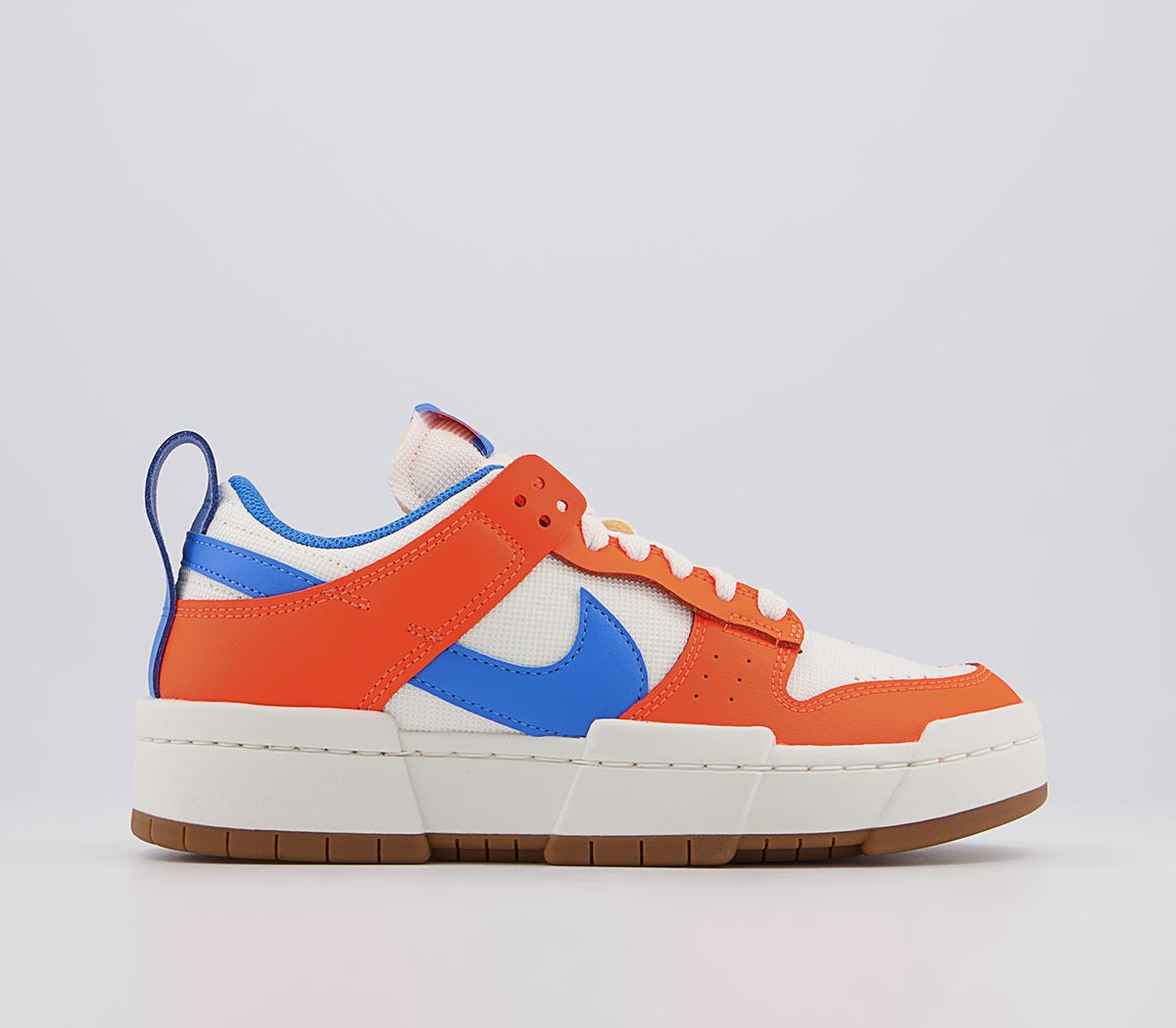 Orange blue and white nikes online