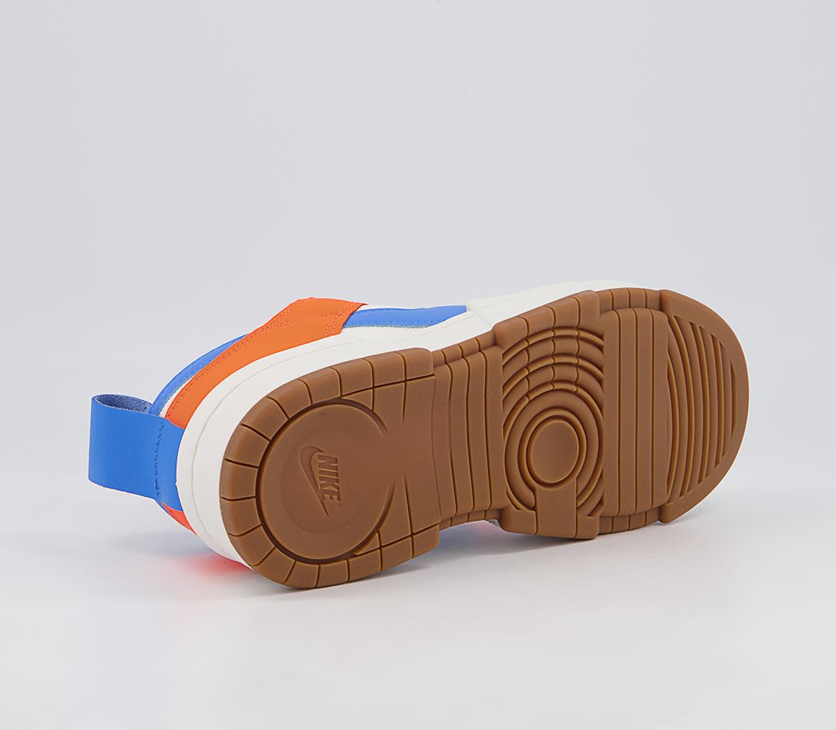Nike Dunk Low Disrupt Trainers Nike Dunk Low Disrupt Trainers Sail Light Photo Blue Total Orange Gum Med Brown