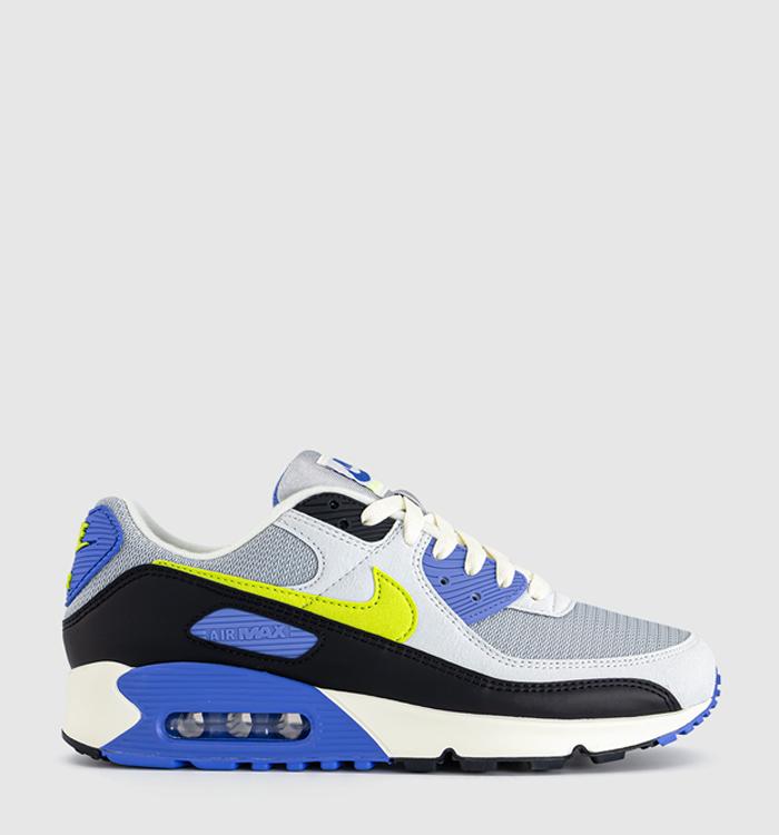 Nike Air Max 90 Trainers Photon Dust Cyber Light Smoke Grey Black