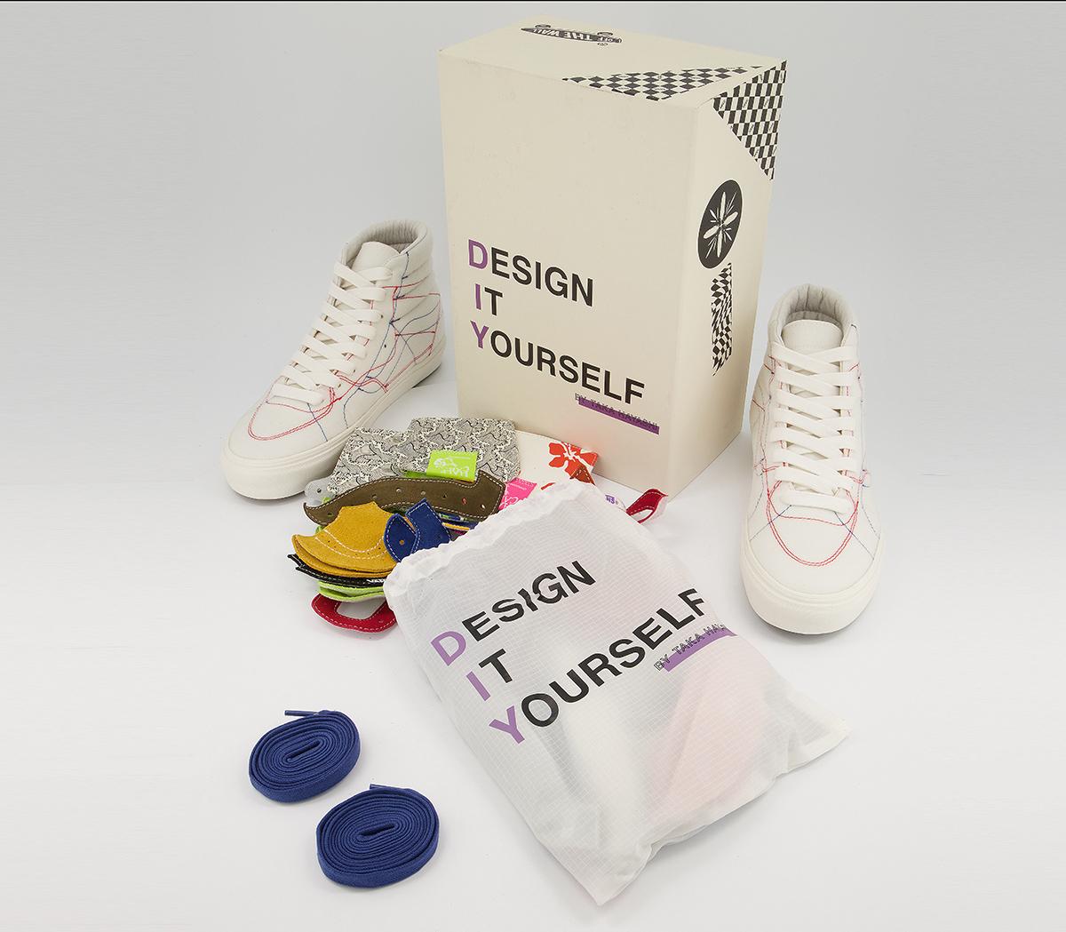 Vans Vault Diy Hi Lx Trainers Vans Vault Diy Hi Lx Trainers Th Marshmallow Multi